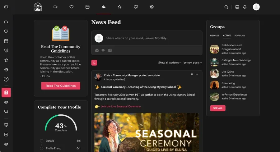 Eluña community platform