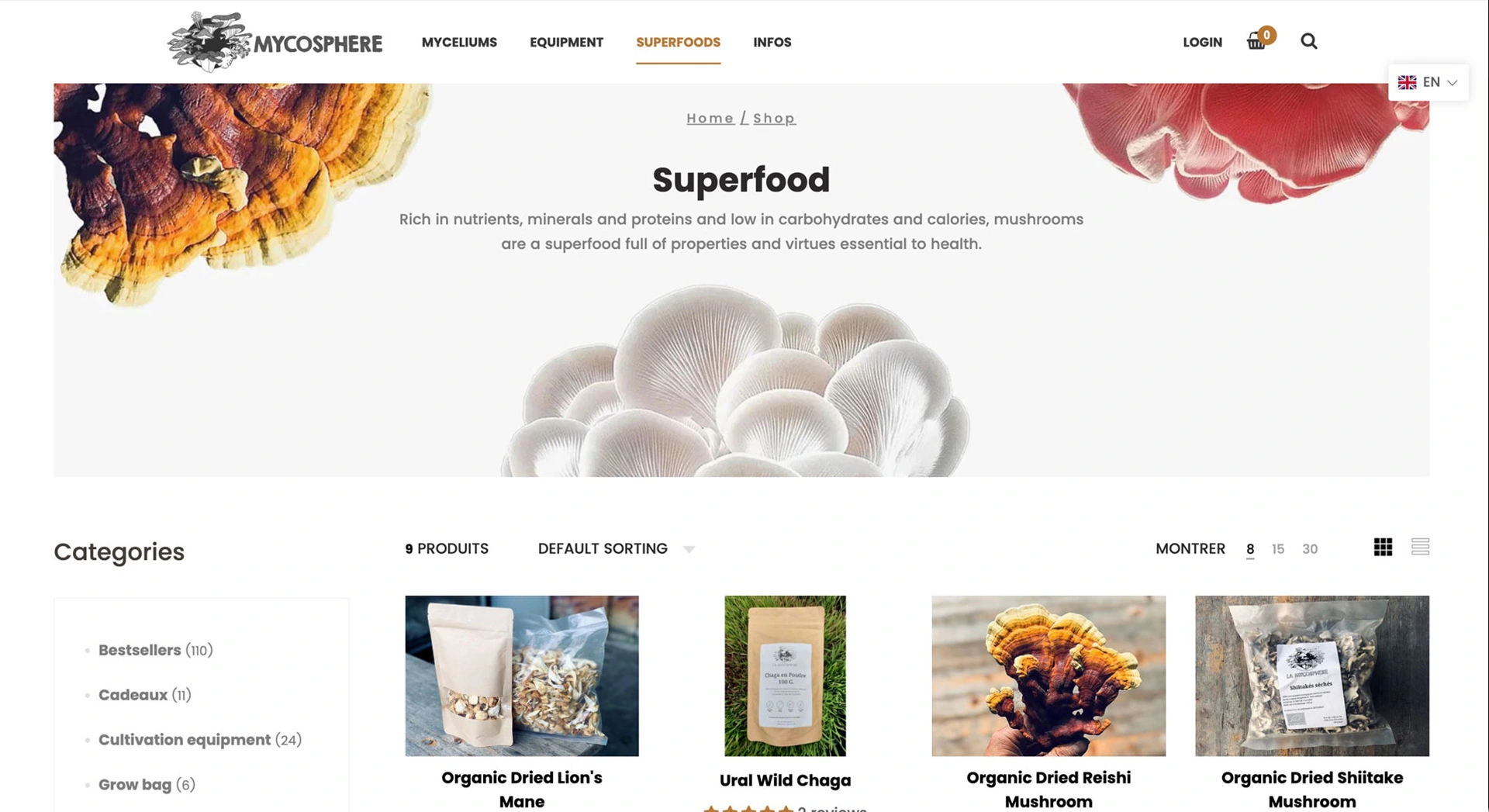Mycosphere shop